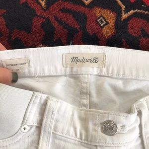 Madewell maternity skinny jeans white sz 28